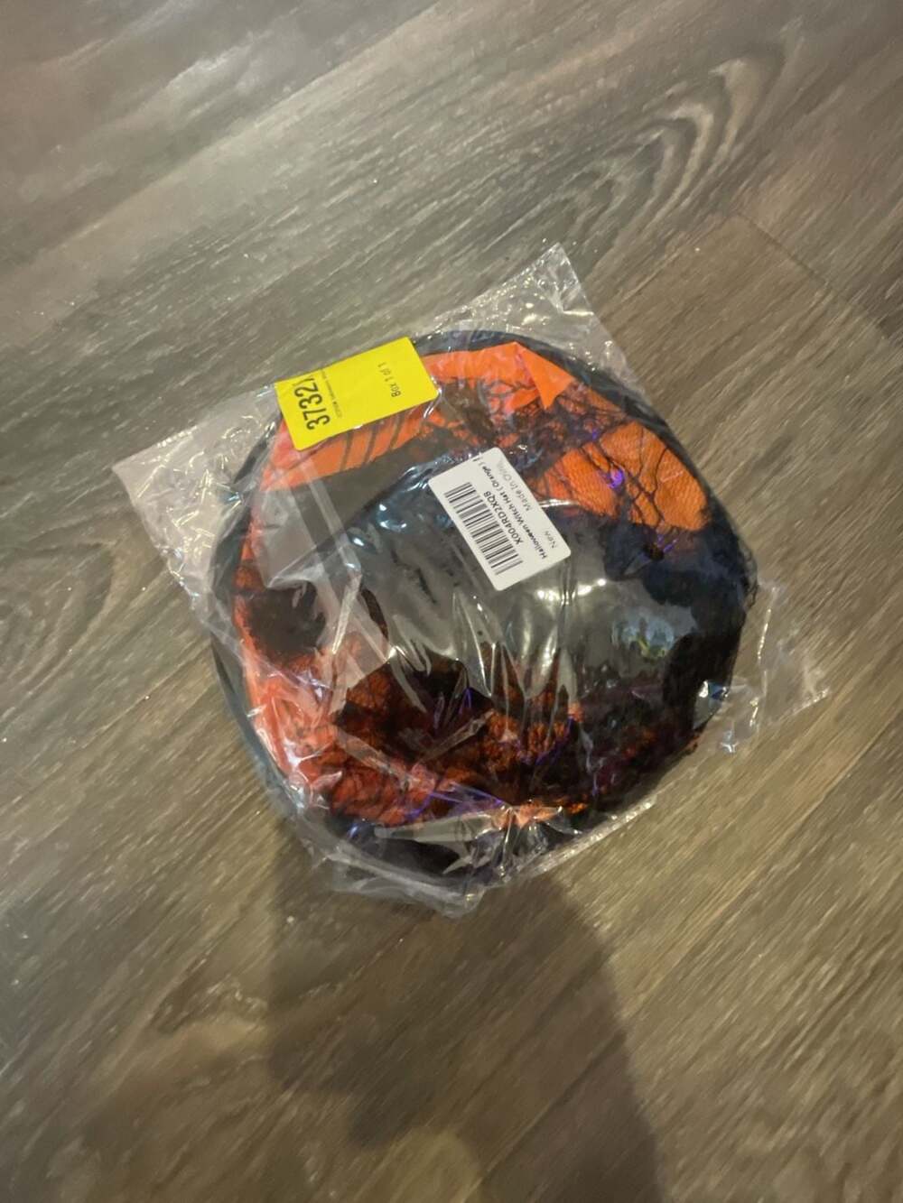 Halloween Witch Hat Orange Spider Web Lace Costume Accessory
